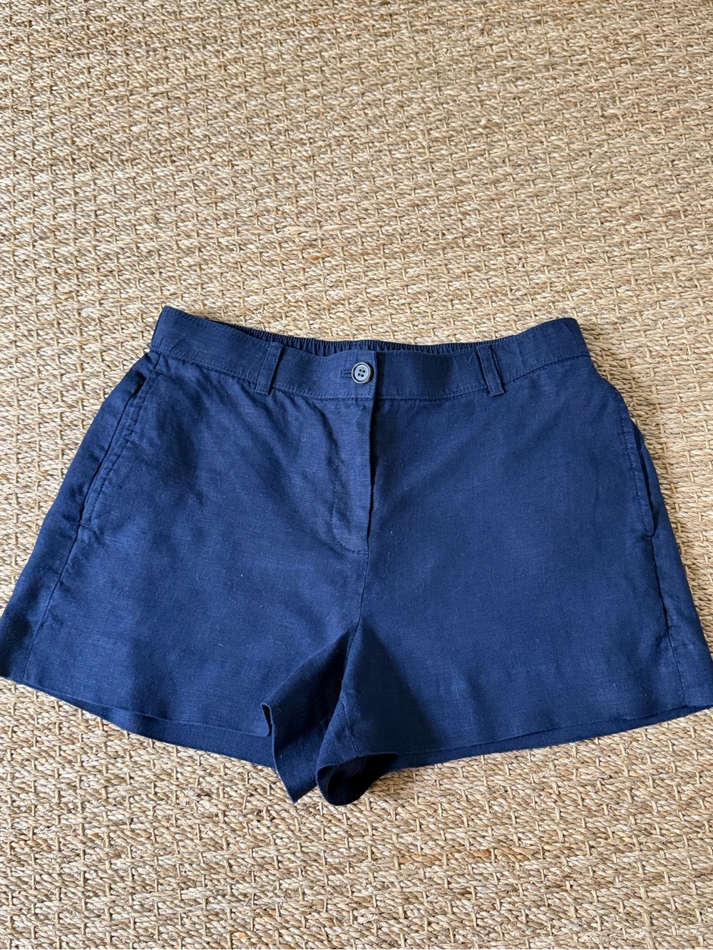 J. Crew Navy Linen Shorts